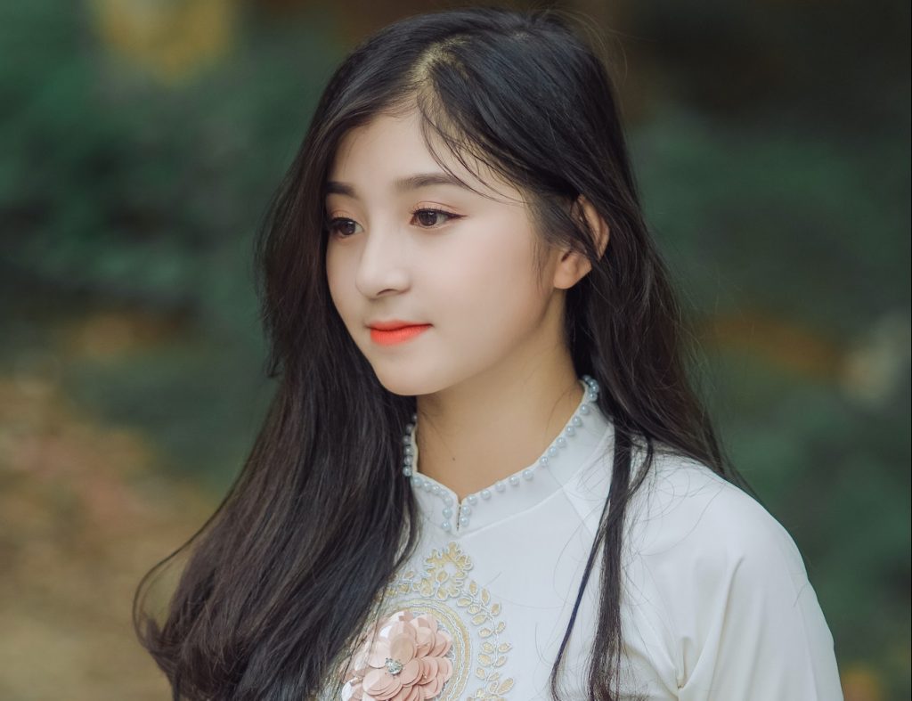 Korean Girl with the low cheekbone